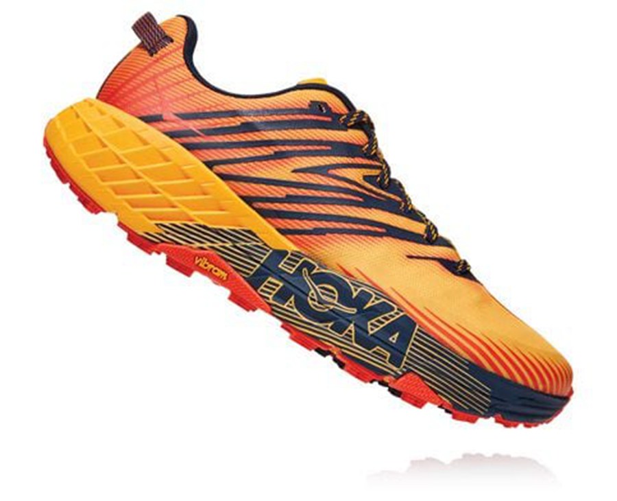 Hoka One One Trainers Mens Orange - Speedgoat 4 - 51936YFOH